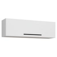 Závesná nízka komoda Arila š: 95 cm, biela - čierna/biela, Modern, kov/kompozitné drevo (95/30/30cm) - MID.YOU