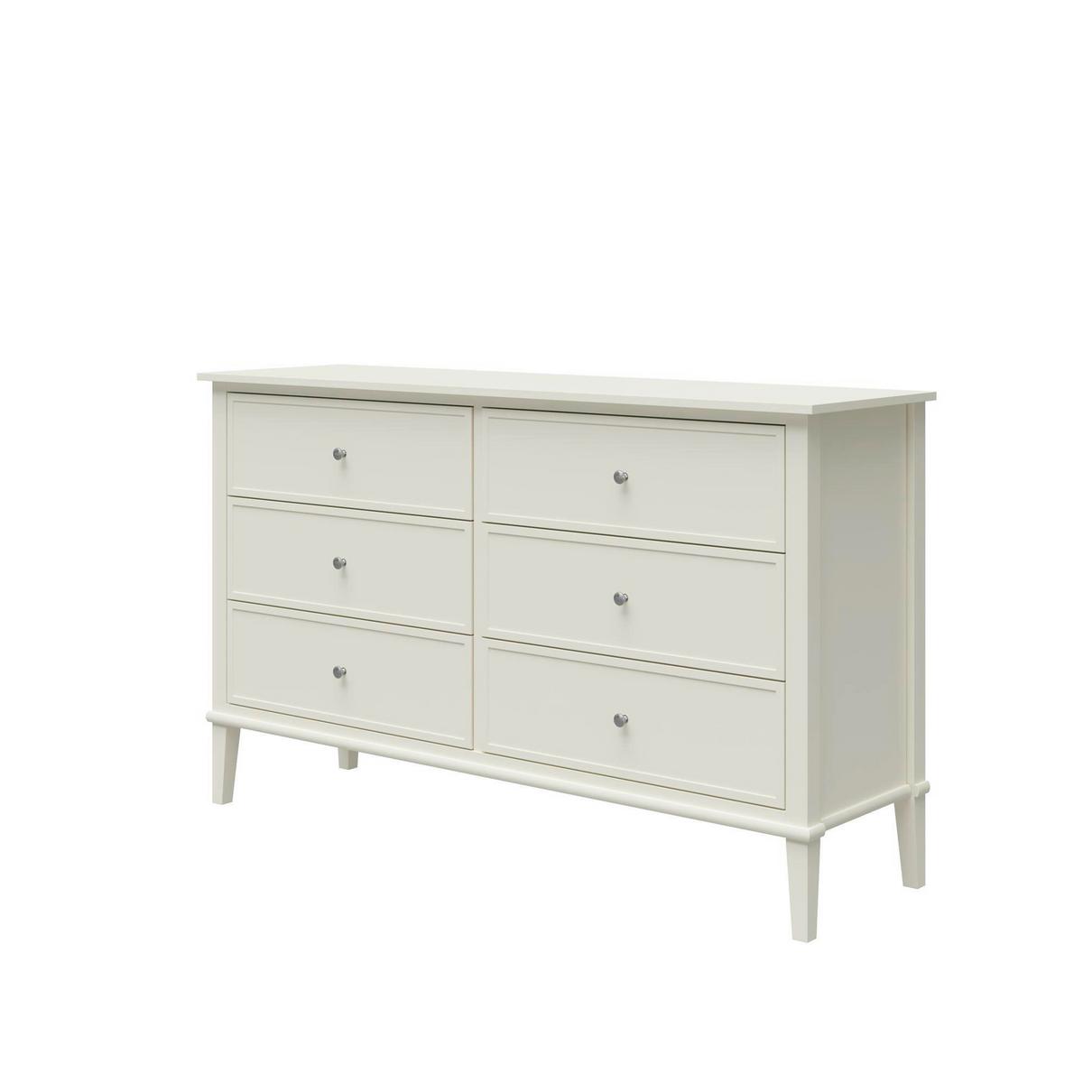 Kommode Franklin Weiß B: 141cm - Weiß, Design, Holzwerkstoff/Metall (141/85/41cm) - MID.YOU