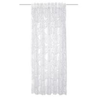 Fertigvorhang Blattano Weiß - Weiß, Basics, Textil (140/245cm) - Schmidt W. Gmbh