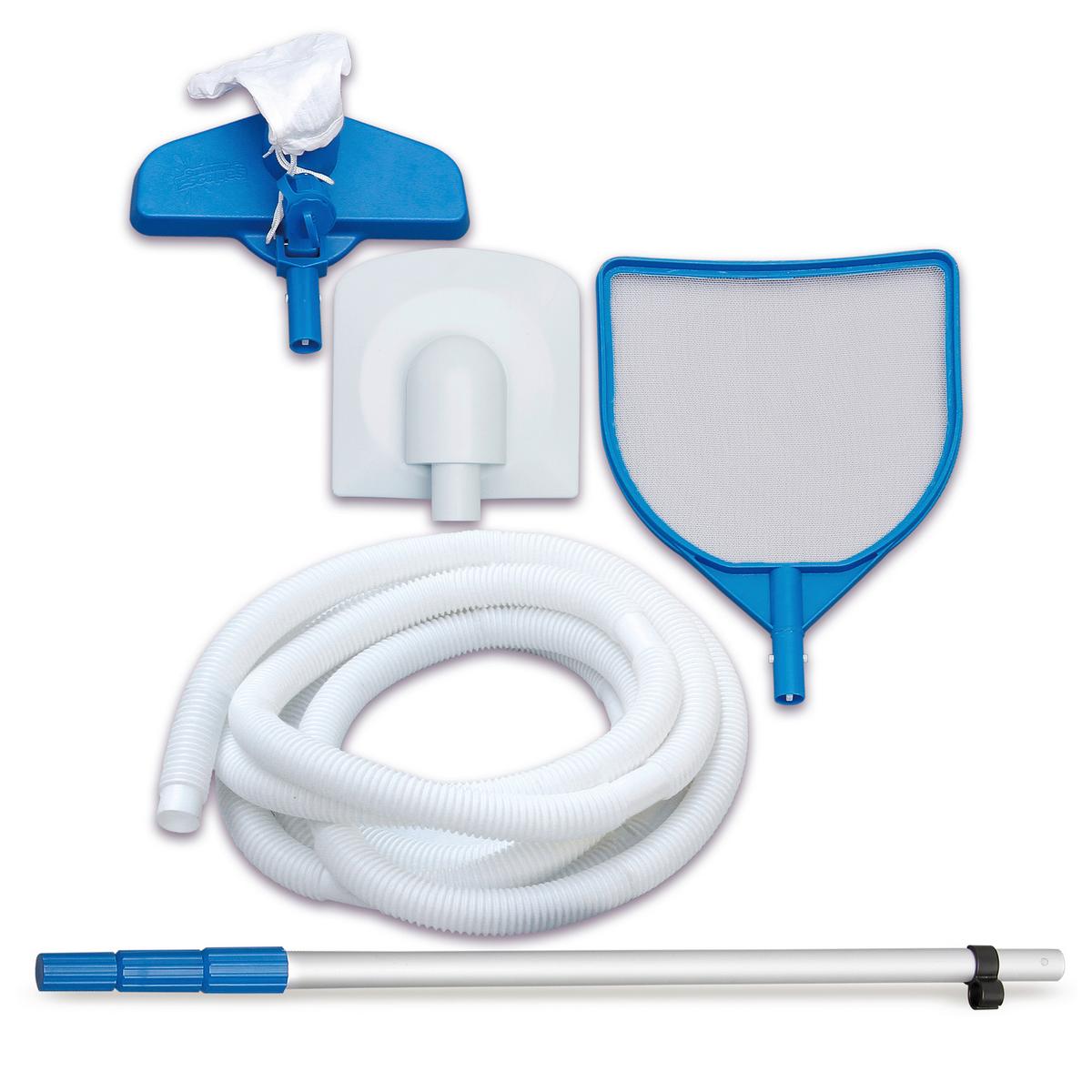 Aufstellpool Rund mit Leiter D: 549 cm - Grau, KONVENTIONELL, Kunststoff (549/132cm)