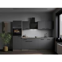 Küchenblock Oliver Grau, Eiche Dekor B: 280 Cm - Eichefarben/Eiche Artisan, Design, Holzwerkstoff (280cm) - Respekta