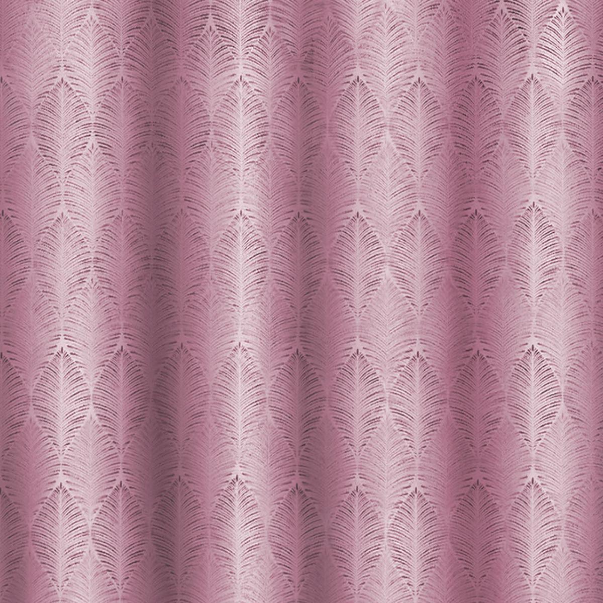 Vorhang mit Schlaufen und Band Naomi 140x255 cm Rosa - Rosa, MODERN, Textil (140/255cm) - Luca Bessoni