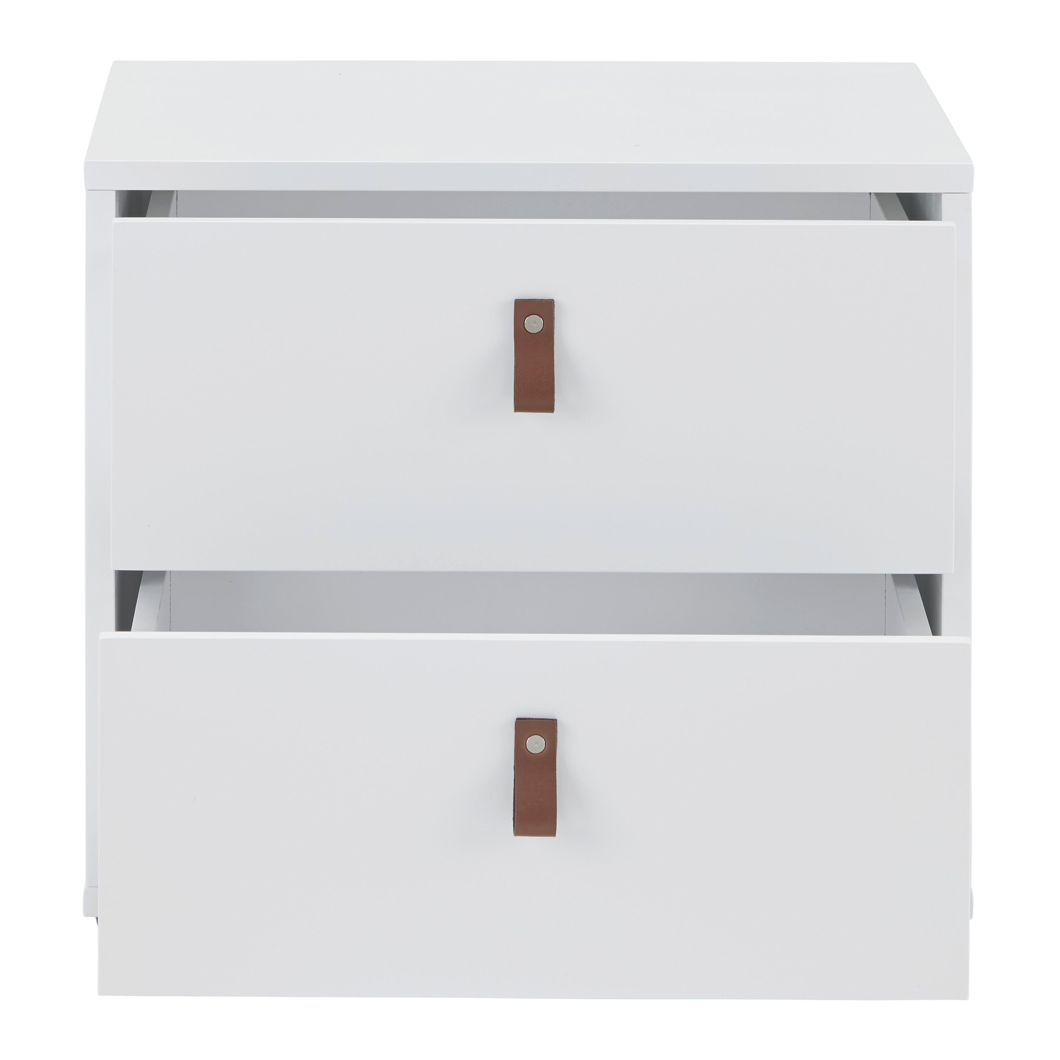Nočný Stolík Mick - hnedá/čierna, Moderný, kompozitné drevo/plast (46/40/40cm) - Modern Living