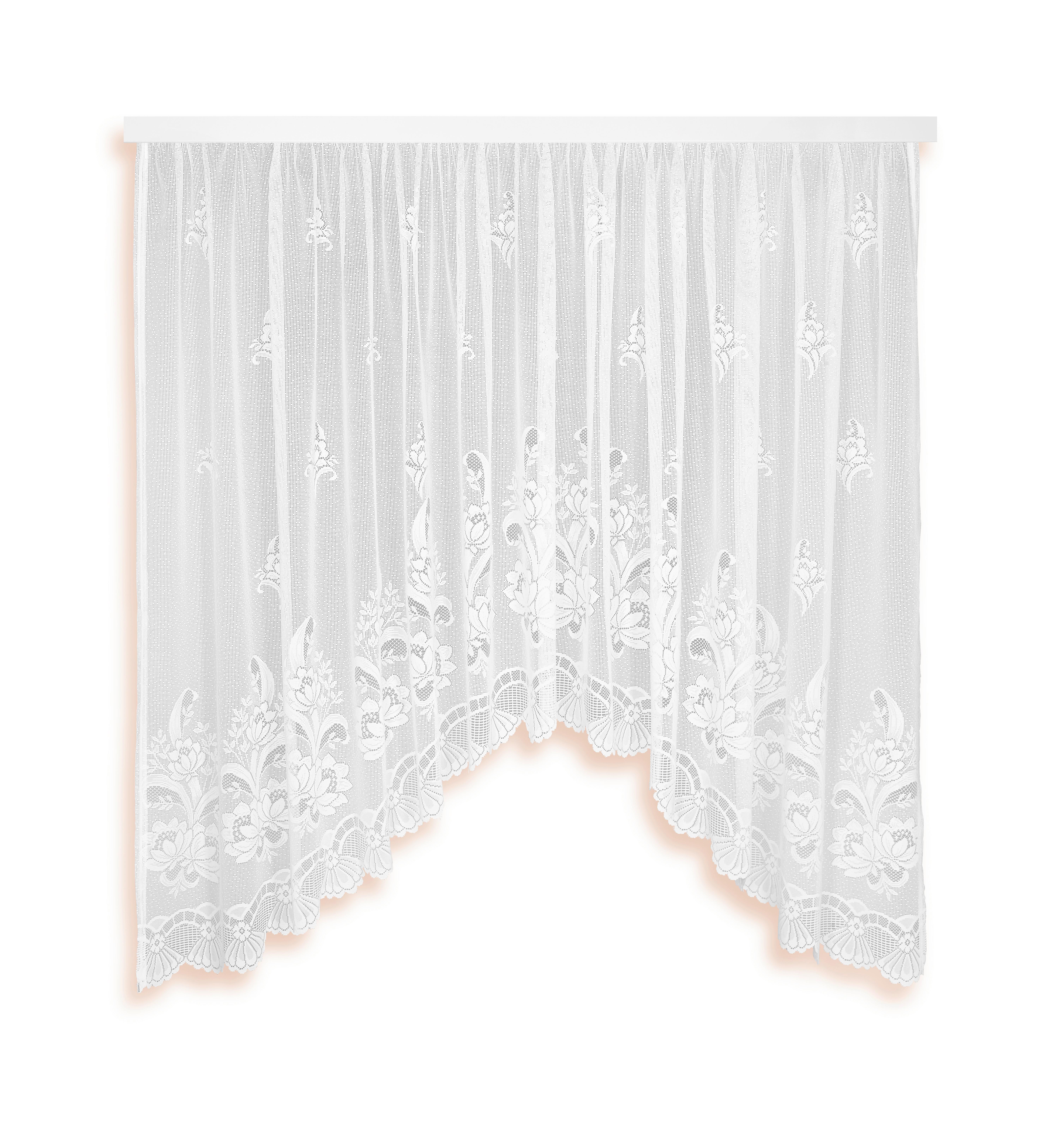 Záclona Andrea, Š/d: 300/145 Cm - biela, Konvenčný, textil (300/145cm) - Ondega