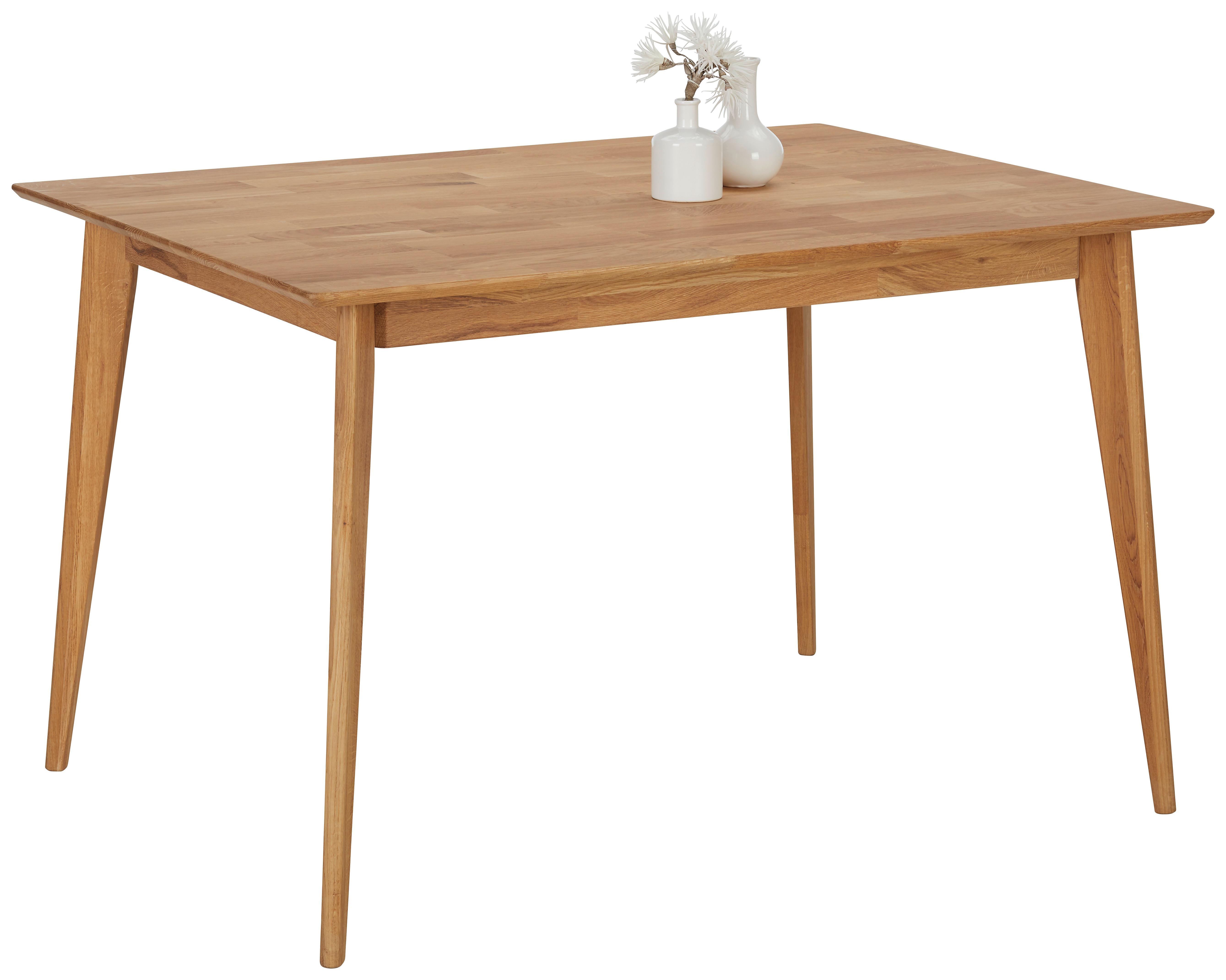 JEDÁLENSKÝ STÔL Rita, 120x80 cm, divý dub - farba duba, Konventionell, drevo (120/80/75cm) - Zandiara