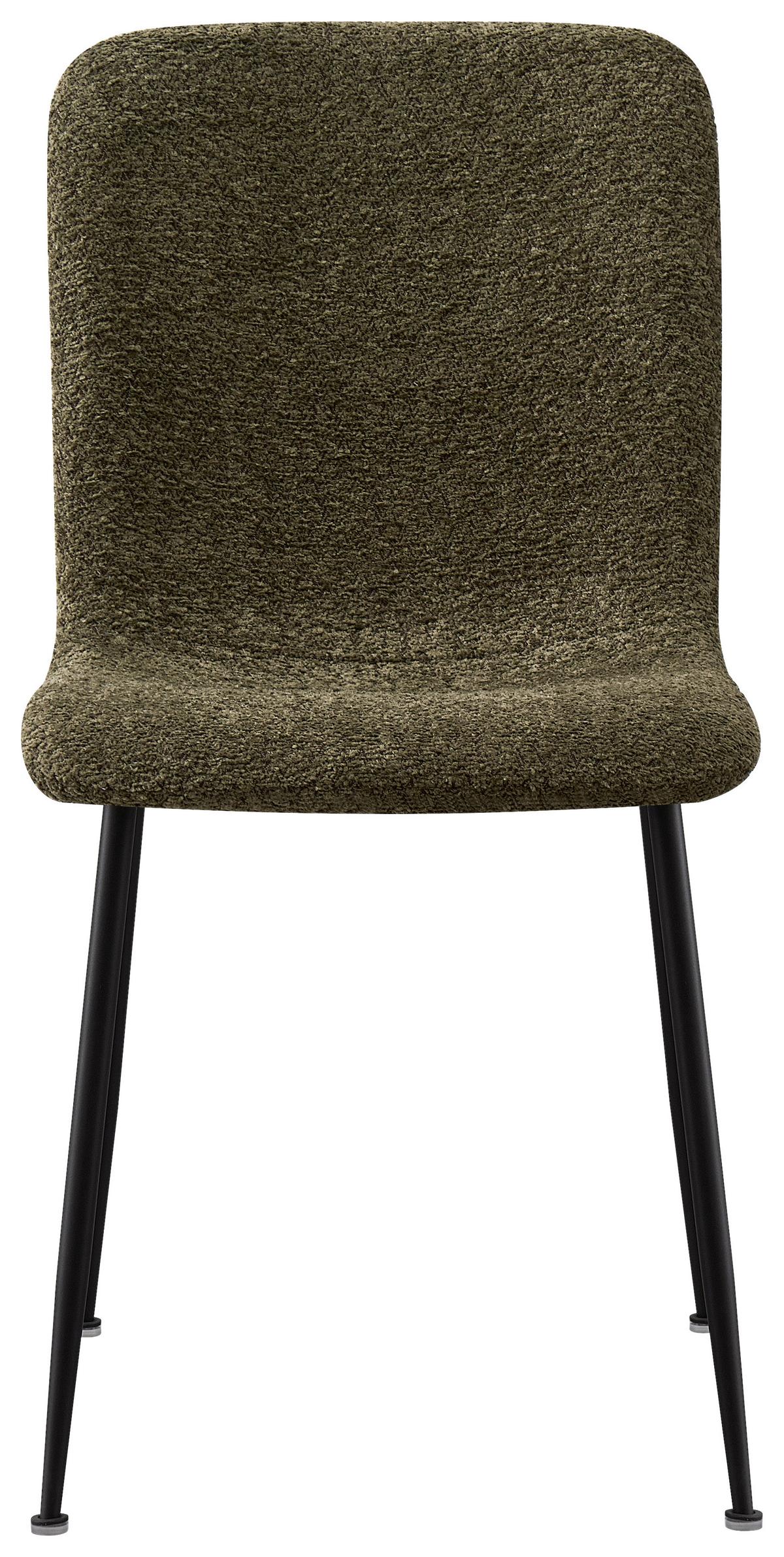 ŽIDLE MILA - černá/zelená, Moderní, kov/dřevo (43/82/57cm) - Mömax