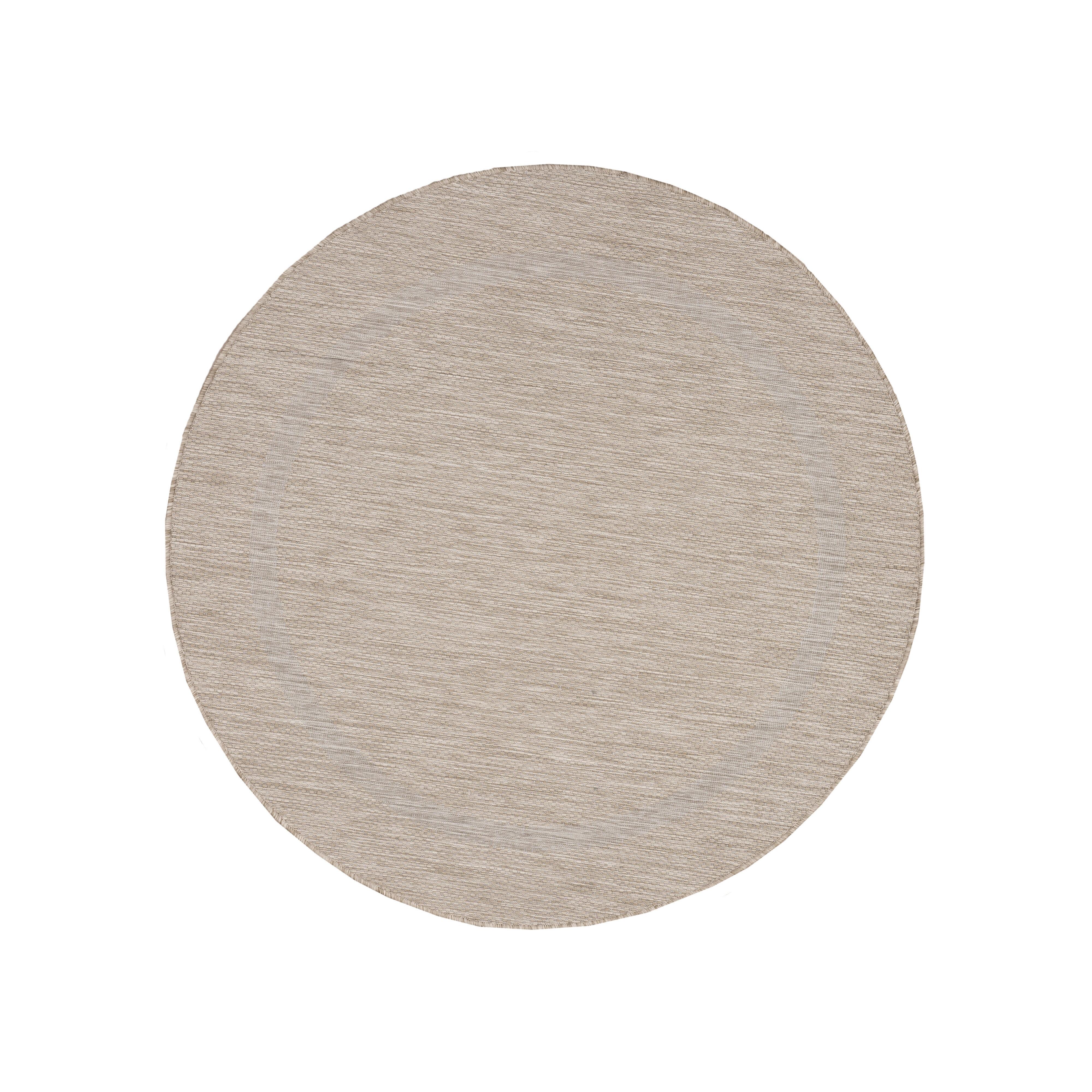 Flachwebteppich Relax - Beige, Basics, Textil (120/120cm) - Ayyildiz 