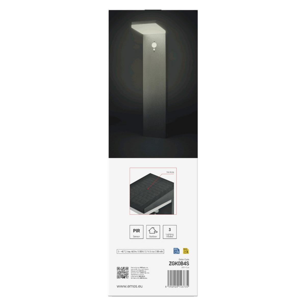 VONKAJŠIE LED SVIETIDLO VEREA - čierna, Modern, kov/plast