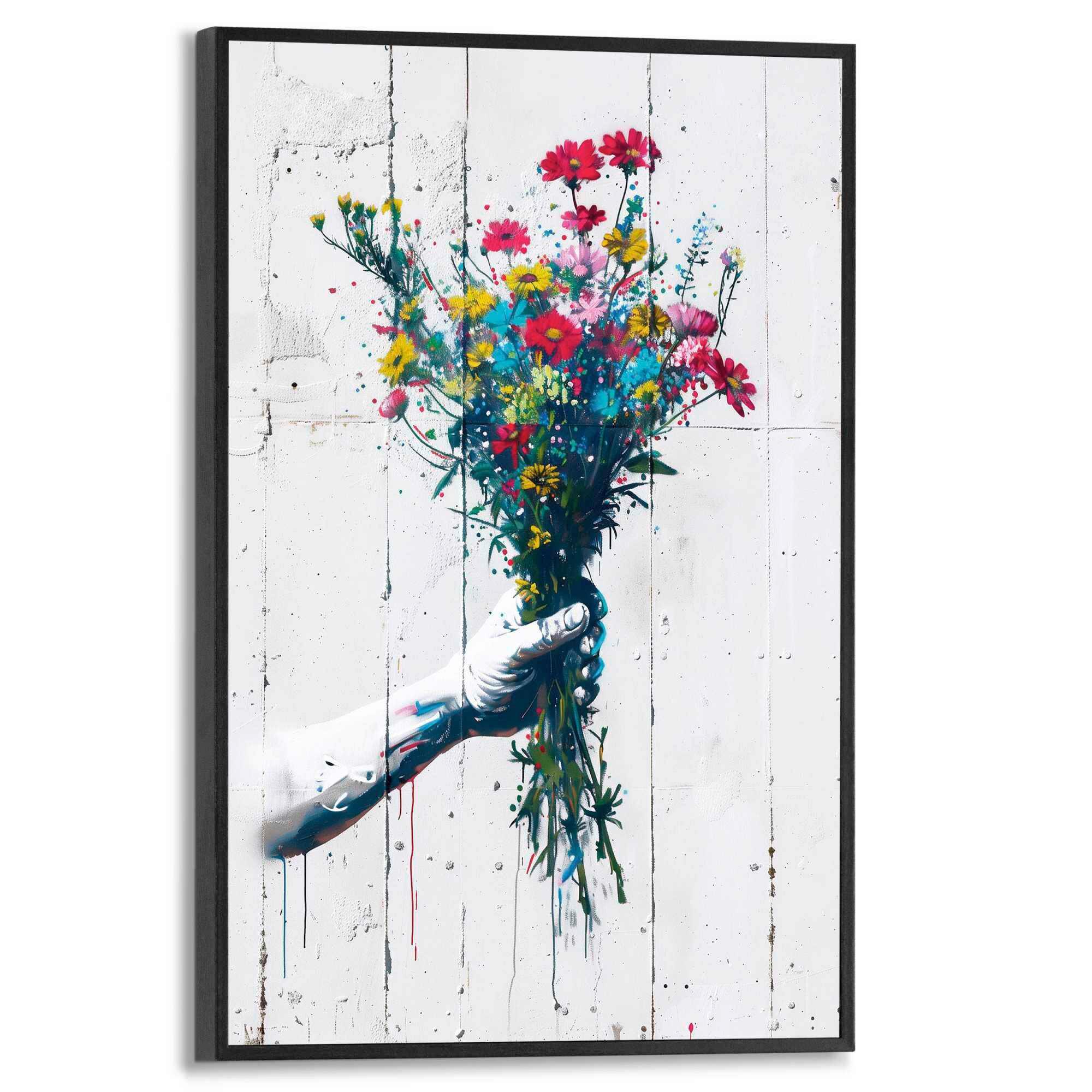 BIld FLOWER SURPRISE -PROMO 20x30 cm - Rot, Trend, Holzwerkstoff (20/30cm) - Reinders!