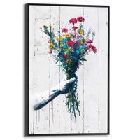 BIld FLOWER SURPRISE -PROMO 20x30 cm - Rot, Trend, Holzwerkstoff (20/30cm) - Reinders!