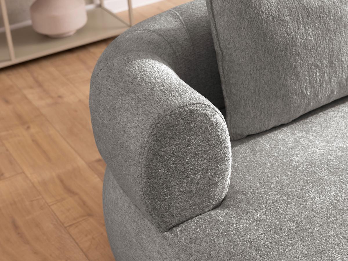 XXL-Sessel Ferro Grau B: 122 cm - Schwarz/Grau, Design, Textil (122/76/156cm) - Livetastic