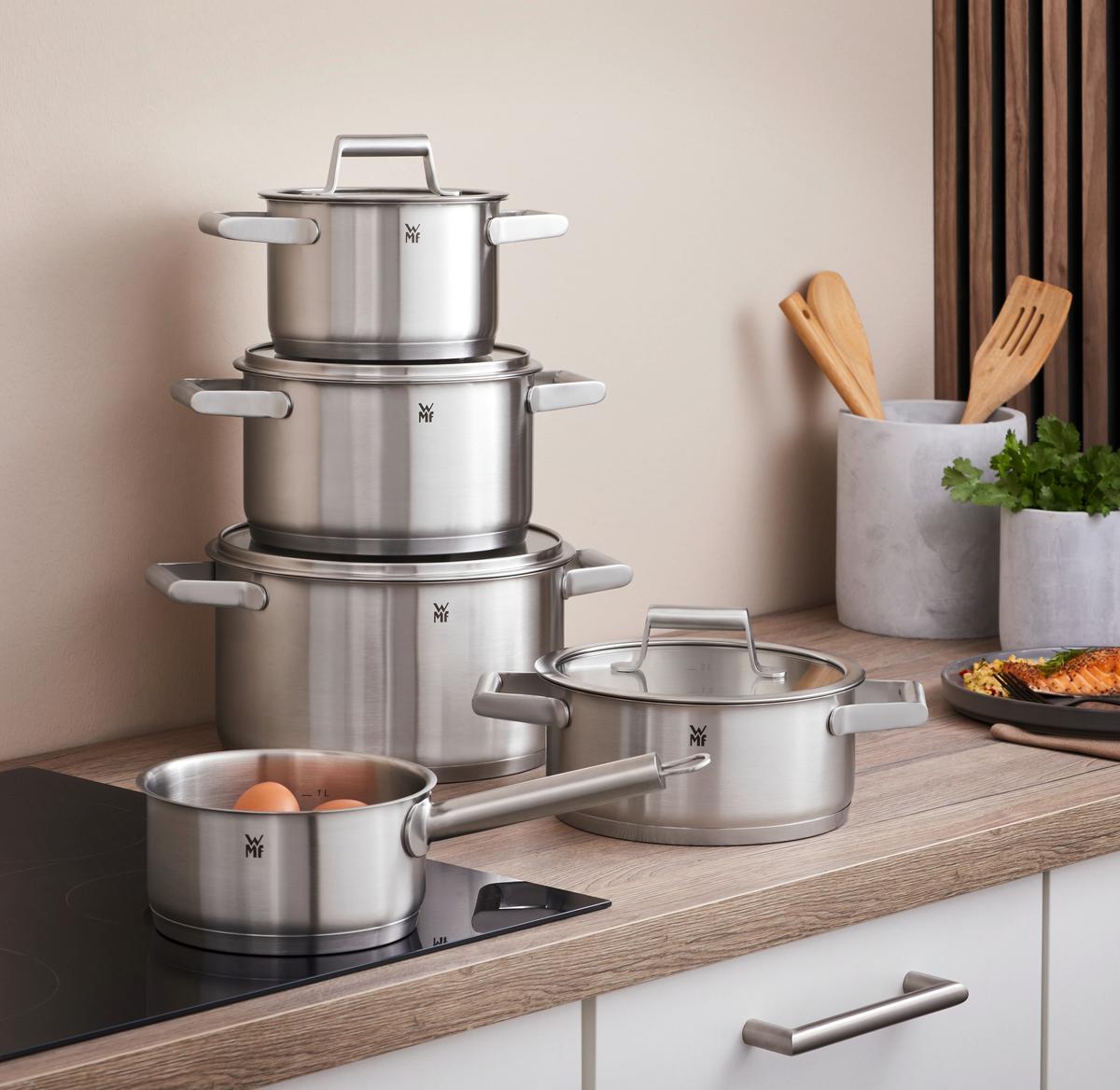 Kochtopfset WMF Comfort Line - Edelstahlfarben, Basics, Metall (29/53,1/23,2cm) - WMF