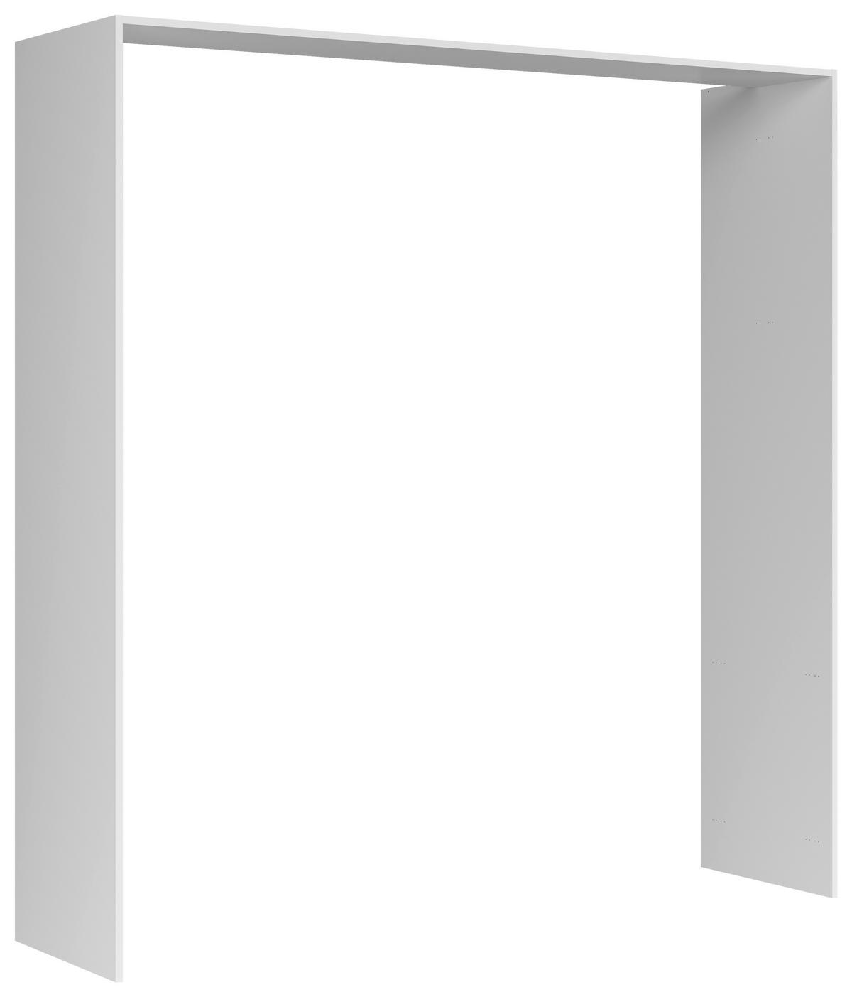 Papartový rám, š.214 cm alpská bílá - biela, Basics, kompozitné drevo (213,7/222,7/58,5cm) - Visiona