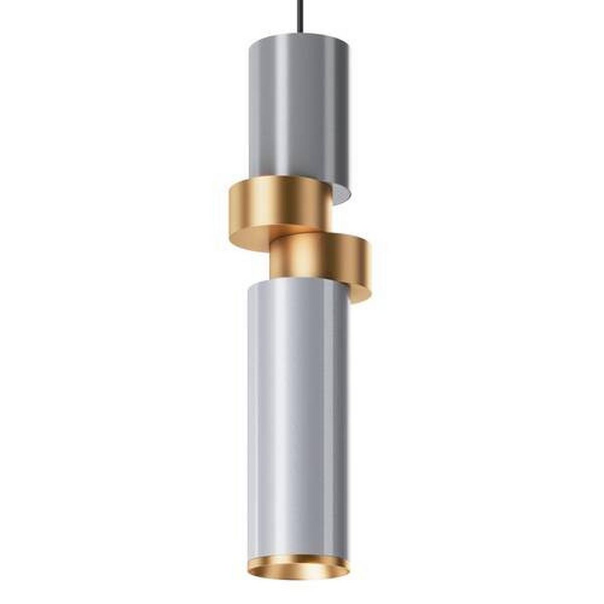 Pendelleuchte Palette - Silberfarben/Messingfarben, Trend, Metall (9,5/6,5/33cm) - MAYTONI
