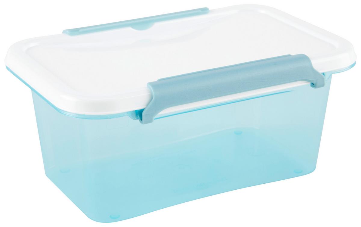 Aufbewahrungsdose Bianca - Blau/Transparent, Basics, Kunststoff (61/40/140cm) - Luca Bessoni