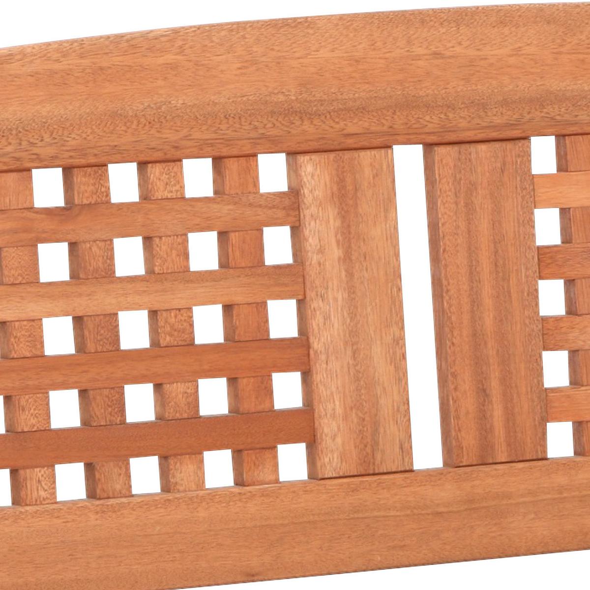 Gartenbank Echtholz 2-Sitzer Lima mit Rückenlehne - Naturfarben, Basics, Holz (108/90/58cm) - Gardenson