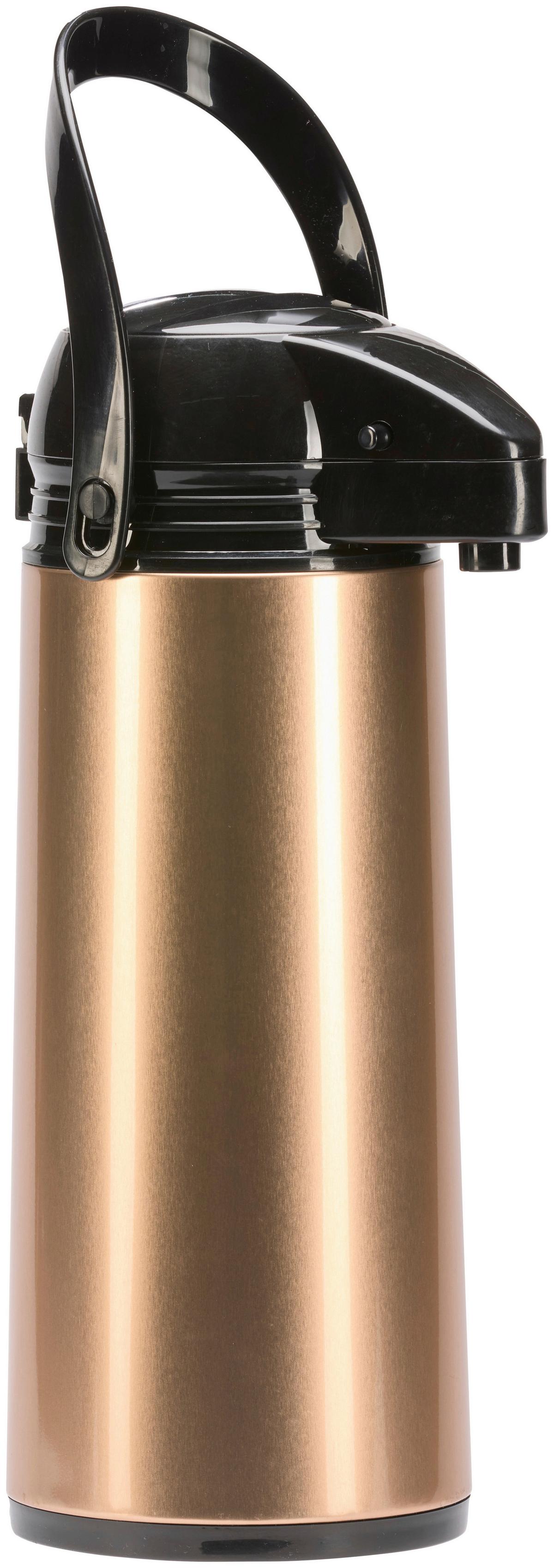 Isolierkanne Klara - Taupe/Silberfarben, Basics, Metall (16/11/34cm)