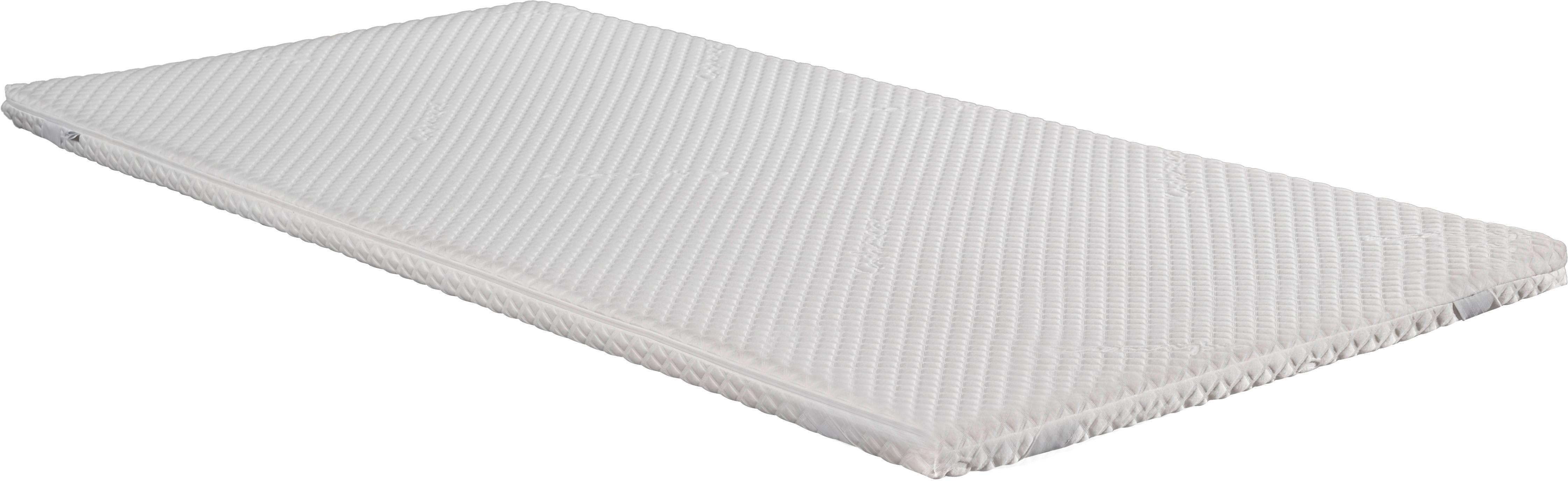 Topper Viscoschaumkern 100x200 H: 5 cm H1 - Weiß, Basics, Textil (100/200cm) - Livetastic