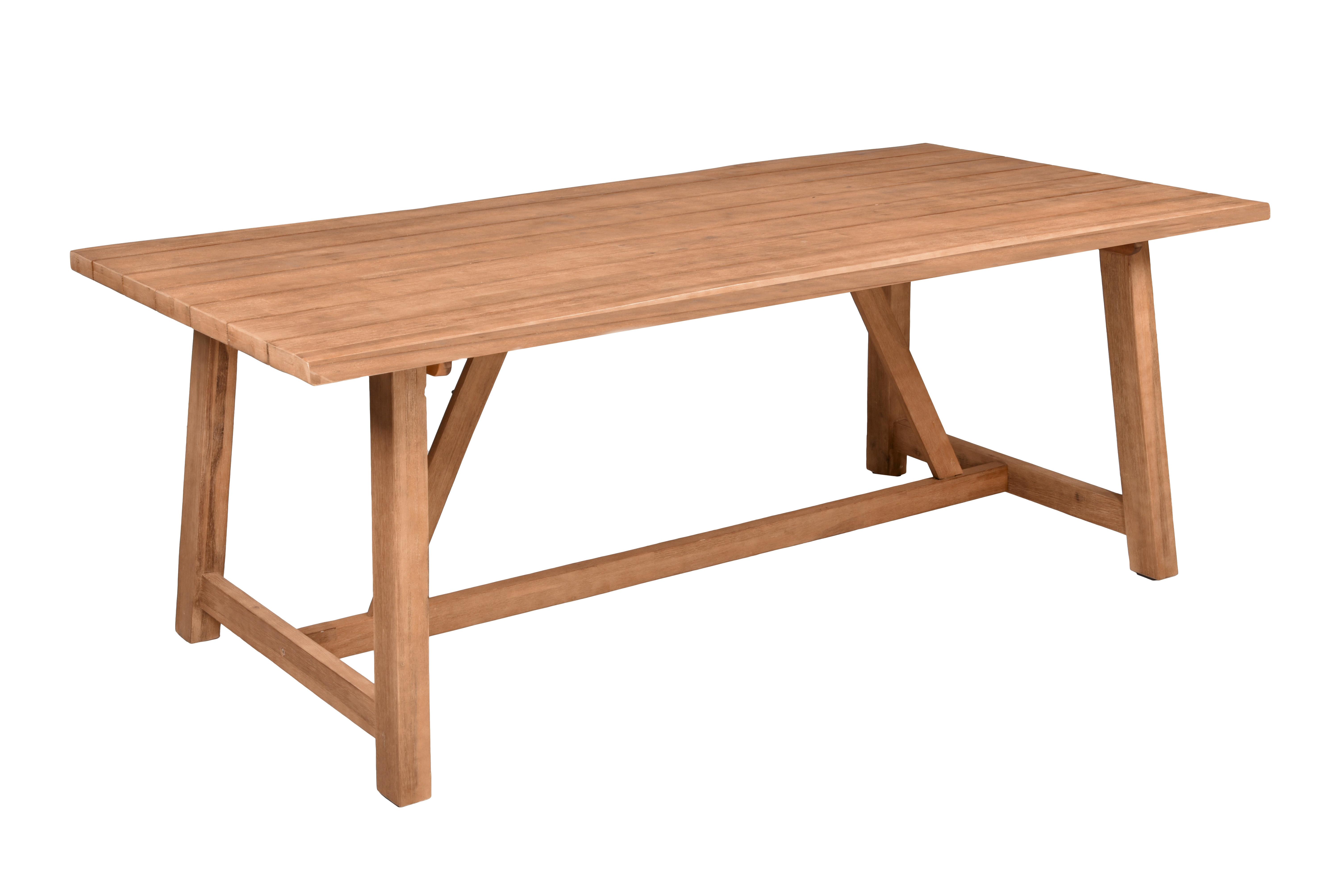 Gartentisch Oakland - Braun, Basics, Holz (200/100/75cm) - Gardenson