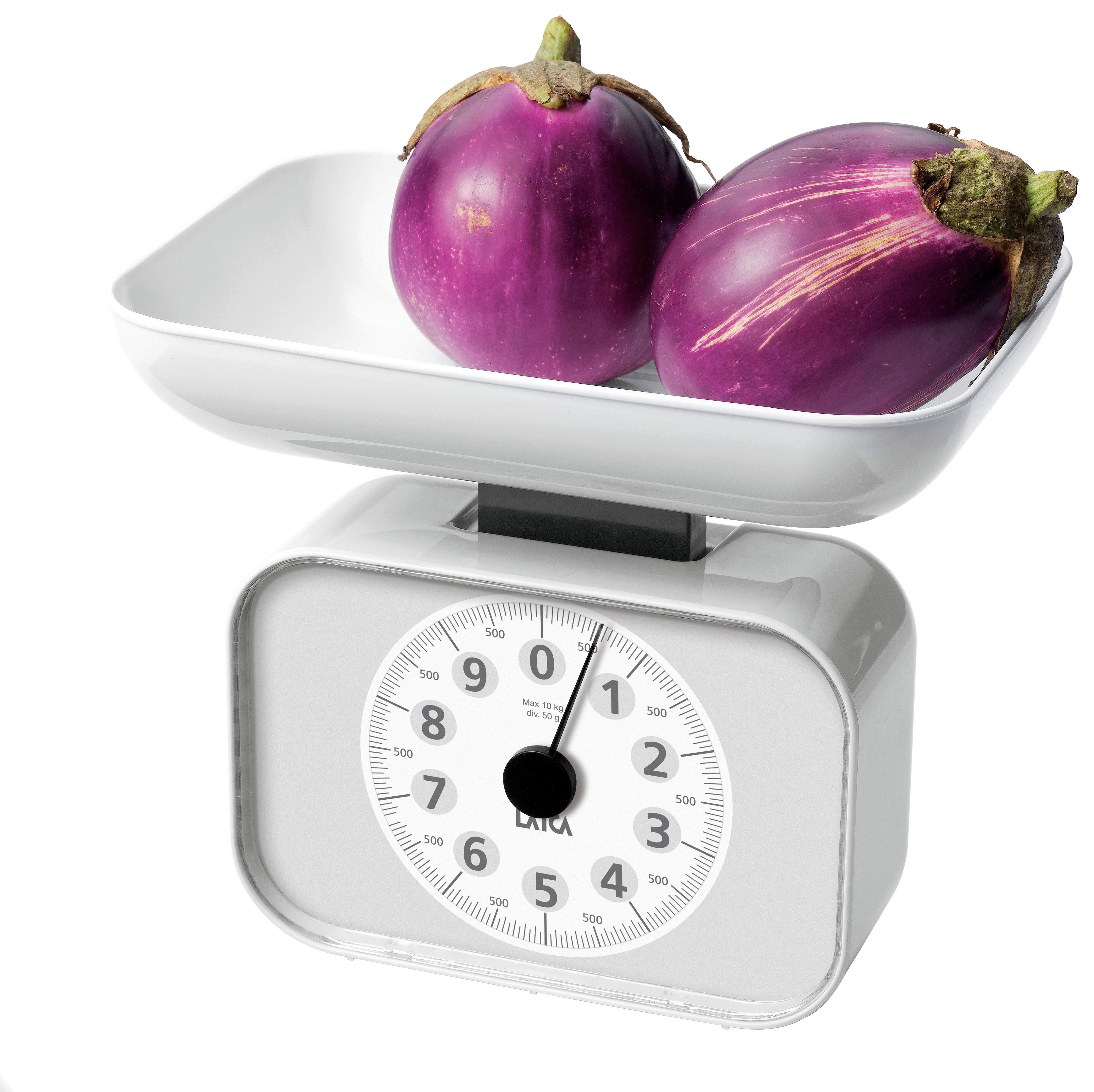 Digitale Küchenwaage Ks2001 W Max. 10 Kg, L/B ca. 26/21,2 cm - Weiß, Basics, Kunststoff (26/21,2/18cm)
