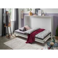 Schrankbett mit Lattenrost 90x200 Juist Weiß - Weiß, KONVENTIONELL, Holz/Holzwerkstoff (90/200cm) - MID.YOU