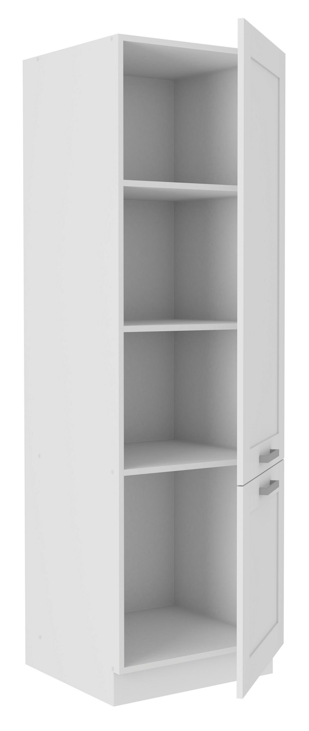 SKRINKA NA RIAD LUISA        GE50 - biela/strieborná, Romantik / Landhaus, kov/kompozitné drevo (50/200/57cm) - Ondega