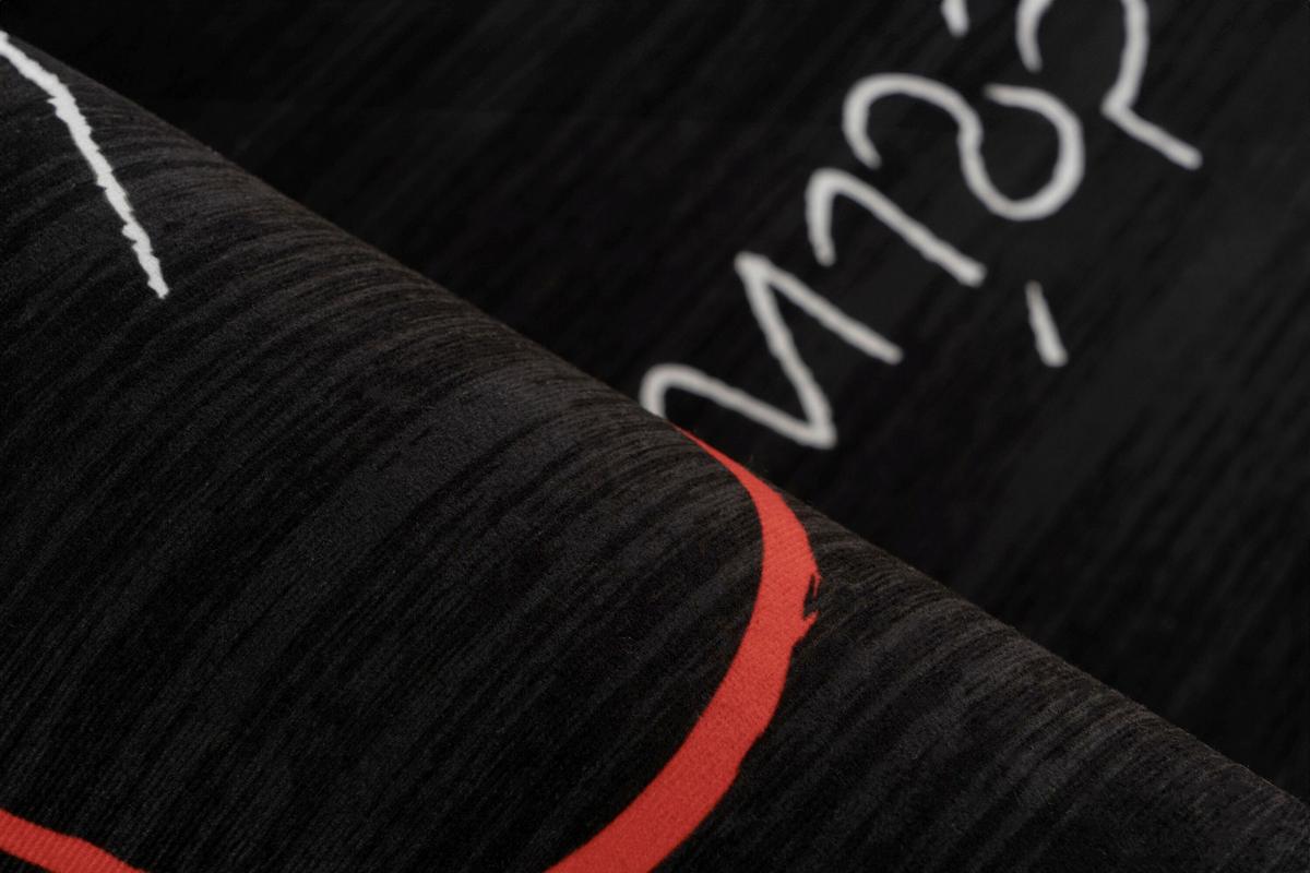 Flachwebteppich Schwarz, BxL: ca. 60x180 cm - Schwarz, Basics, Textil (60/180cm) - Kayoom