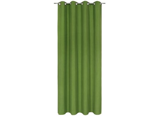 Ösenvorhang Ulli -ext- -eö- - zelená, textilie (140/245cm) - Mömax modern living Ösenvorhang Ulli -ext- -eö- - zelená, textilie (140/245cm) - Mömax modern living