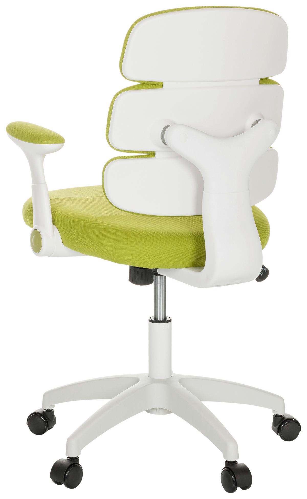 Jugenddrehstuhl Kid Ergolino W - Weiß/Grün, Basics, Kunststoff/Textil (62/86-97/62cm) - MID.YOU