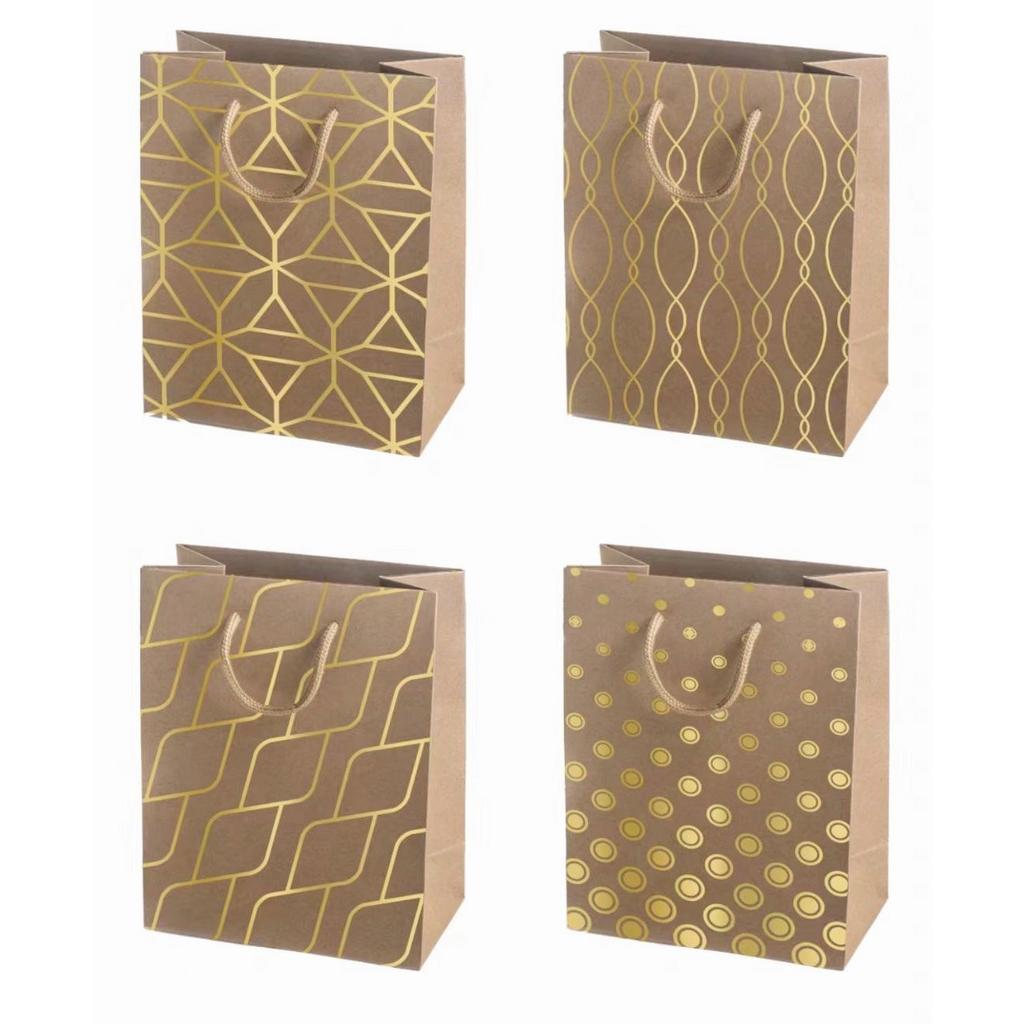 Geschenktasche Golden Print Größe: XL