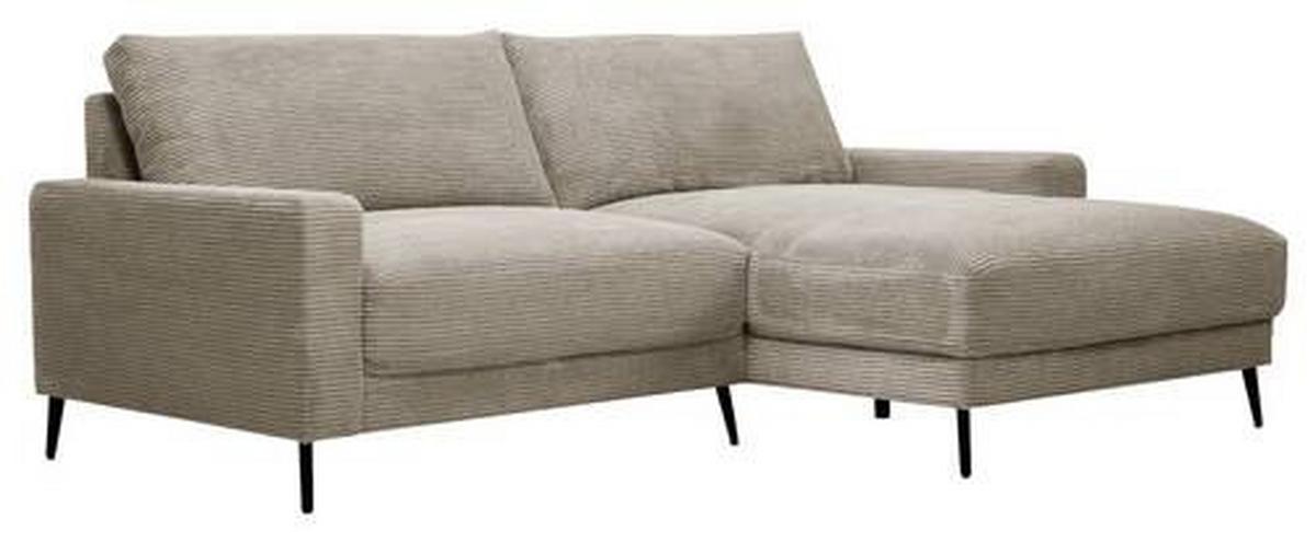 Univerzálna sedačka CORA, sivohnedý menčester - sivohnedá/čierna, Modern, kov/drevo (223/86/161cm) - Mömax