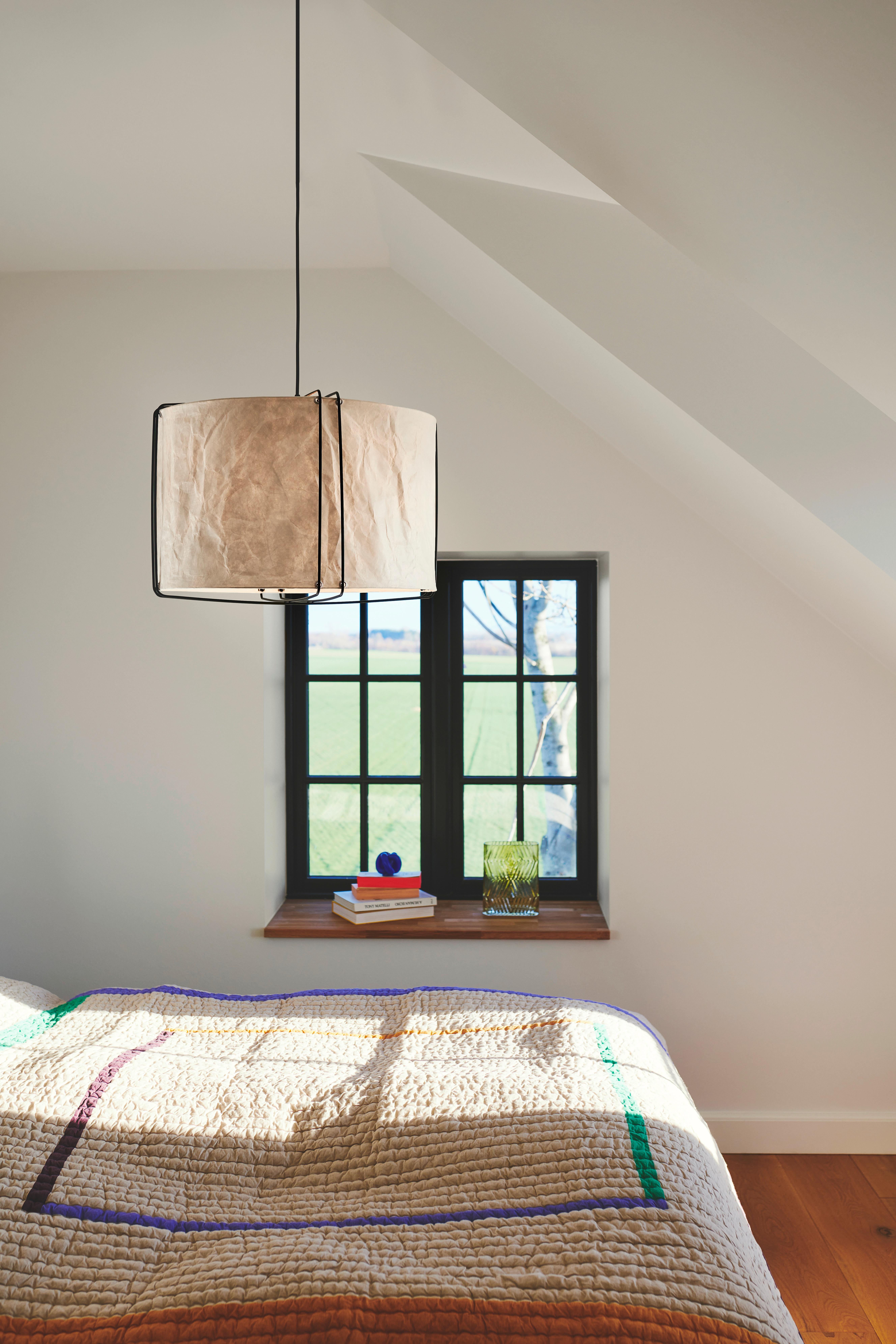 Hängeleuchte Cardine Schwarz Weiß D: 50 Cm - Schwarz/Weiß, Design, Kunststoff/Metall (50/37,5cm) - Nordlux