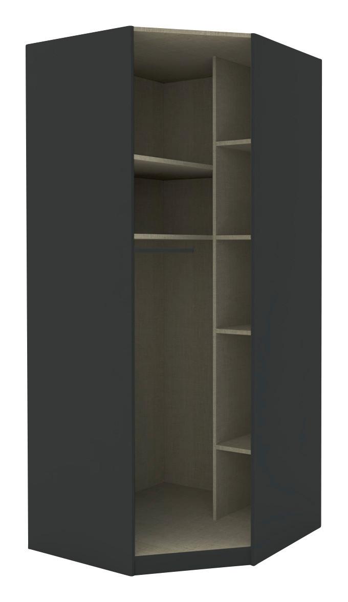KORPUS ROHOVEJ SKRINE UNIT - antracitová, Modern, kompozitné drevo (91,1/210/91,1cm) - Ondega