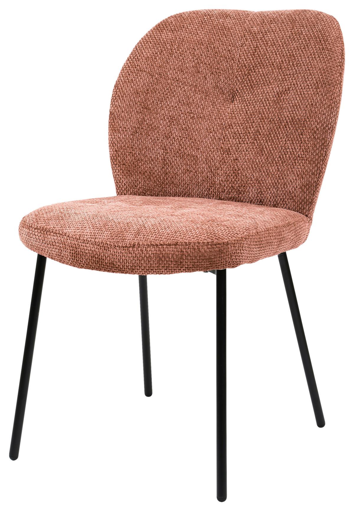 ŽIDLE MARA - růžová/černá, Lifestyle, kov/dřevo (52/87/64cm) - Mömax