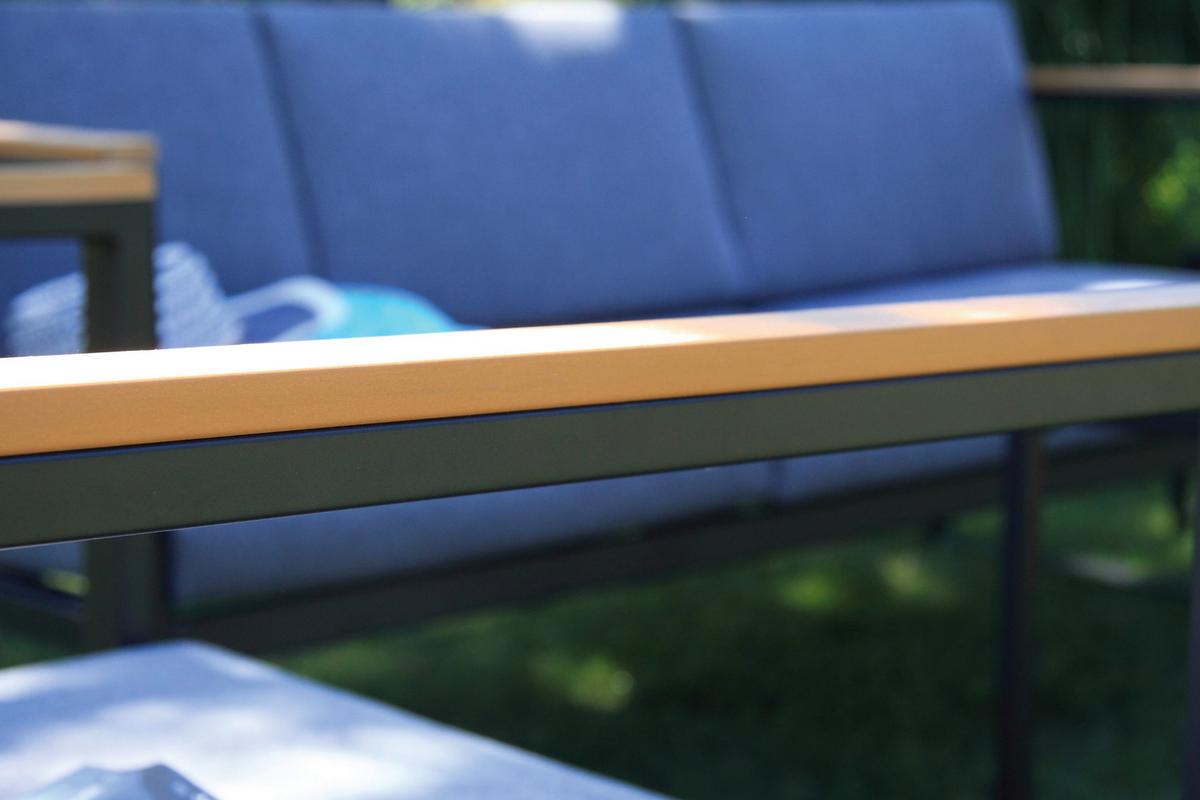 Loungegarnitur 5-tlg. Acamp Metall/textil Mit Kissen - Anthrazit, Basics, Textil/Metall - Acamp