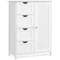 Midischrank Bathroom Cabinet - Weiß, MODERN, Holzwerkstoff (65/90/35cm) - MID.YOU
