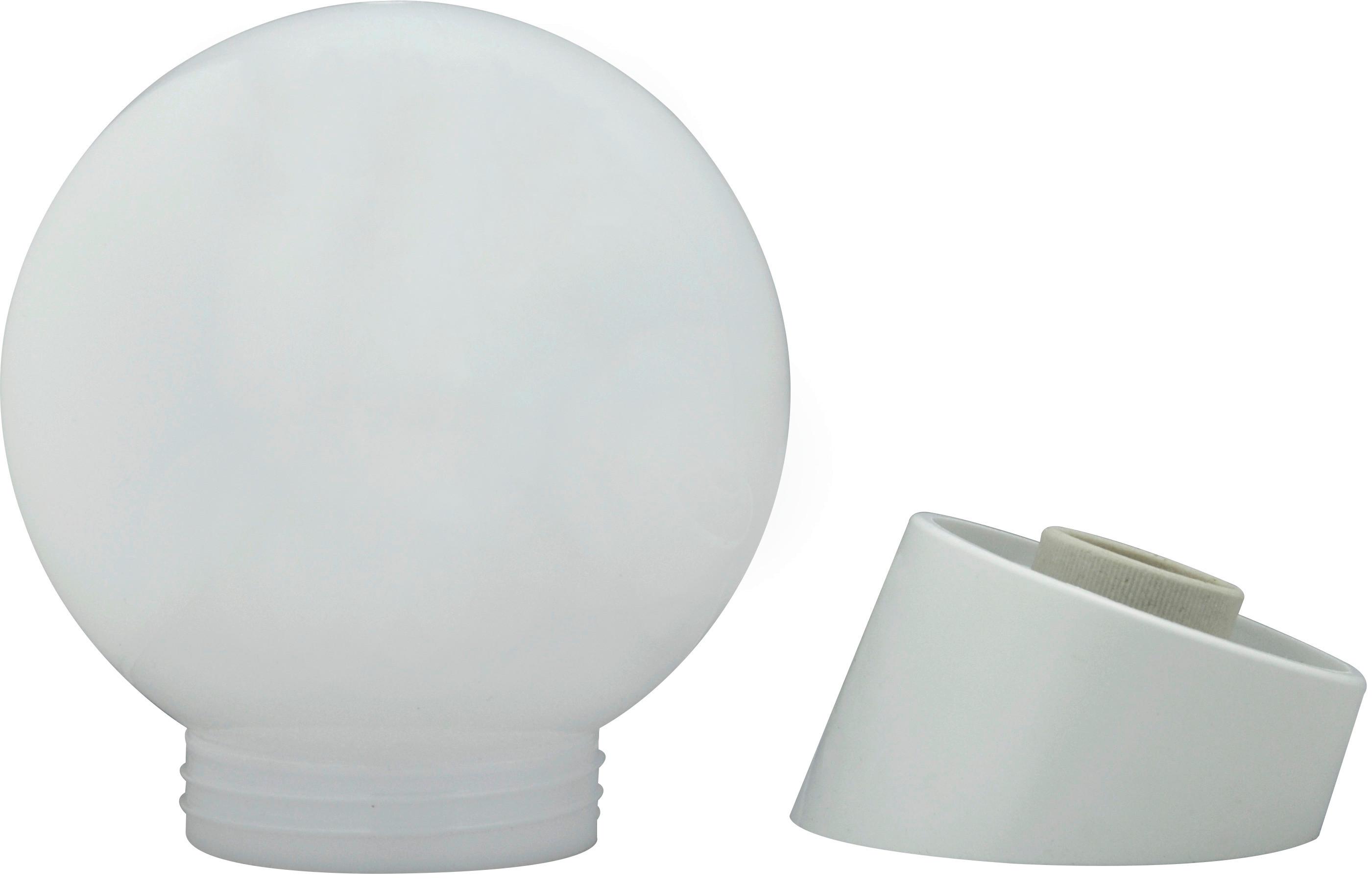 LED-Wandleuchte Madrid Ip40 Weiß - Weiß, Basics, Kunststoff (15/20,5cm)