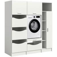 Hauswirtschaftsraum Free Weiß B: 166 Cm - Weiß, Basics, Holzwerkstoff (166/195/68cm) - MID.YOU