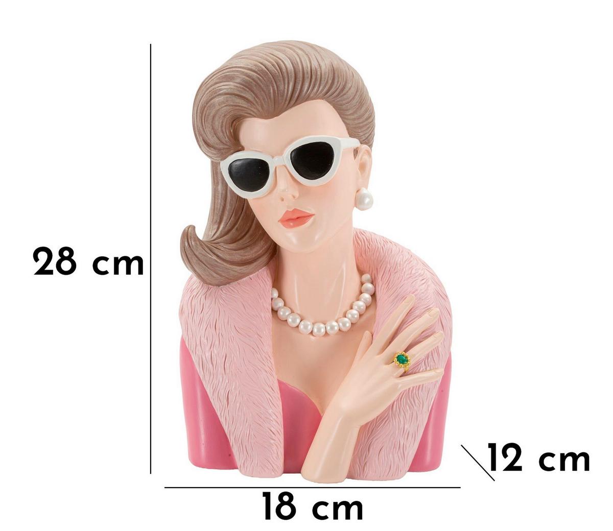 Skulptur Kunststoff, Multicolor - Basics, Kunststoff (18/28/12cm)