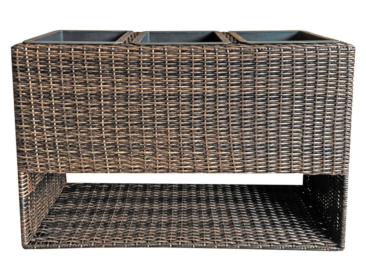 Hochbeet Melissa - Schwarz, Basics, Kunststoff/Metall (28/60/82cm) - Gardenson