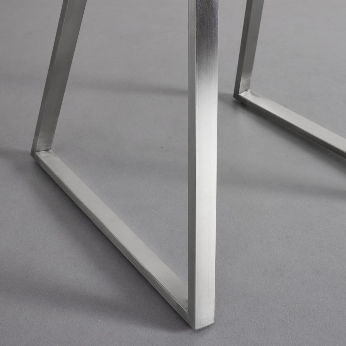 Stolička Emilio modrá - modrá/farba ušľachtilej ocele, Modern, kov/drevo (46/85/55cm) - Bessagi Home