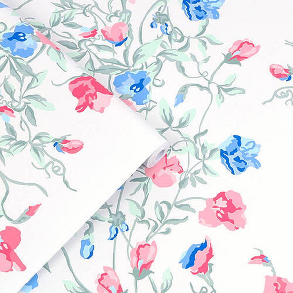 Vliestapete 115261 - Blau/Pink, Basics, Papier/Kunststoff (52/1005cm)