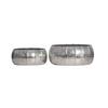 Dekovase 2er Set Silberfarben B: 39 Cm - Silberfarben, Design, Metall (39/17/39cm) - Livetastic