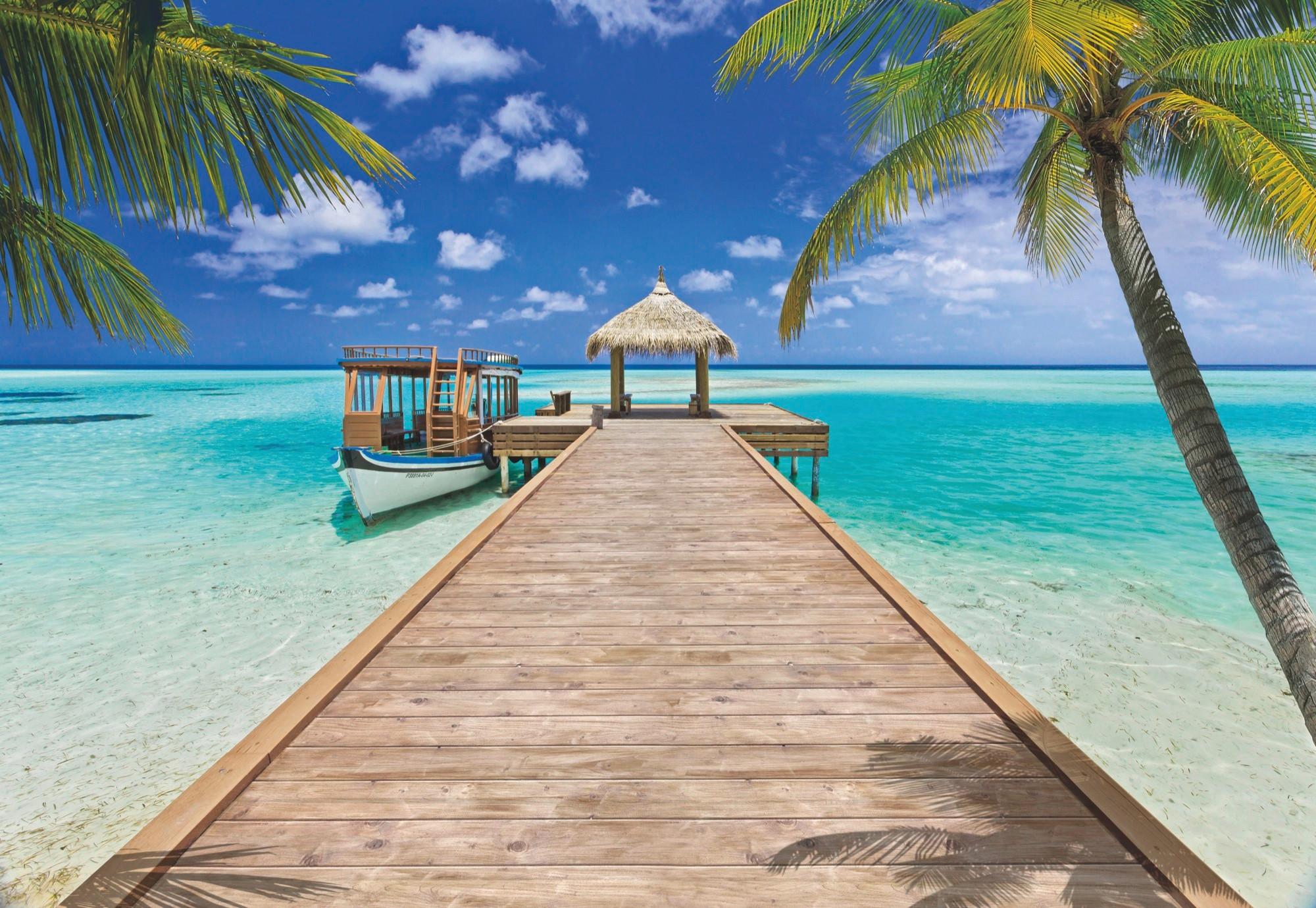 Fototapete 8-921 - Blau/Multicolor, Natur, Papier (368/254cm)