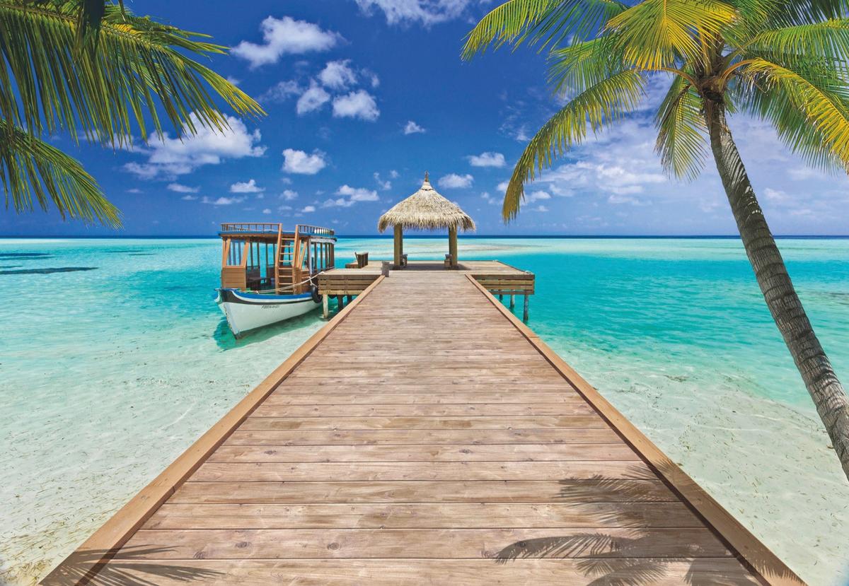 Fototapete 8-921 - Blau/Multicolor, Natur, Papier (368/254cm)