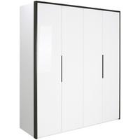 Drehtürenschrank Lucca - Weiß, MODERN, Holzwerkstoff (201/221/60cm)
