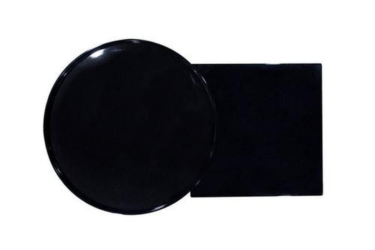 Beistelltisch Mit 2 Platten Buttler, Schwarz/Bambus - Schwarz/Braun, Basics, Holz/Holzwerkstoff (49,5/77/46cm) - Kayoom