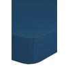 Spannleintuch Jersey Dunkel- Blau 200x220 Cm Baumwolle - Dunkelblau, Basics, Textil (200/220cm) - MID.YOU