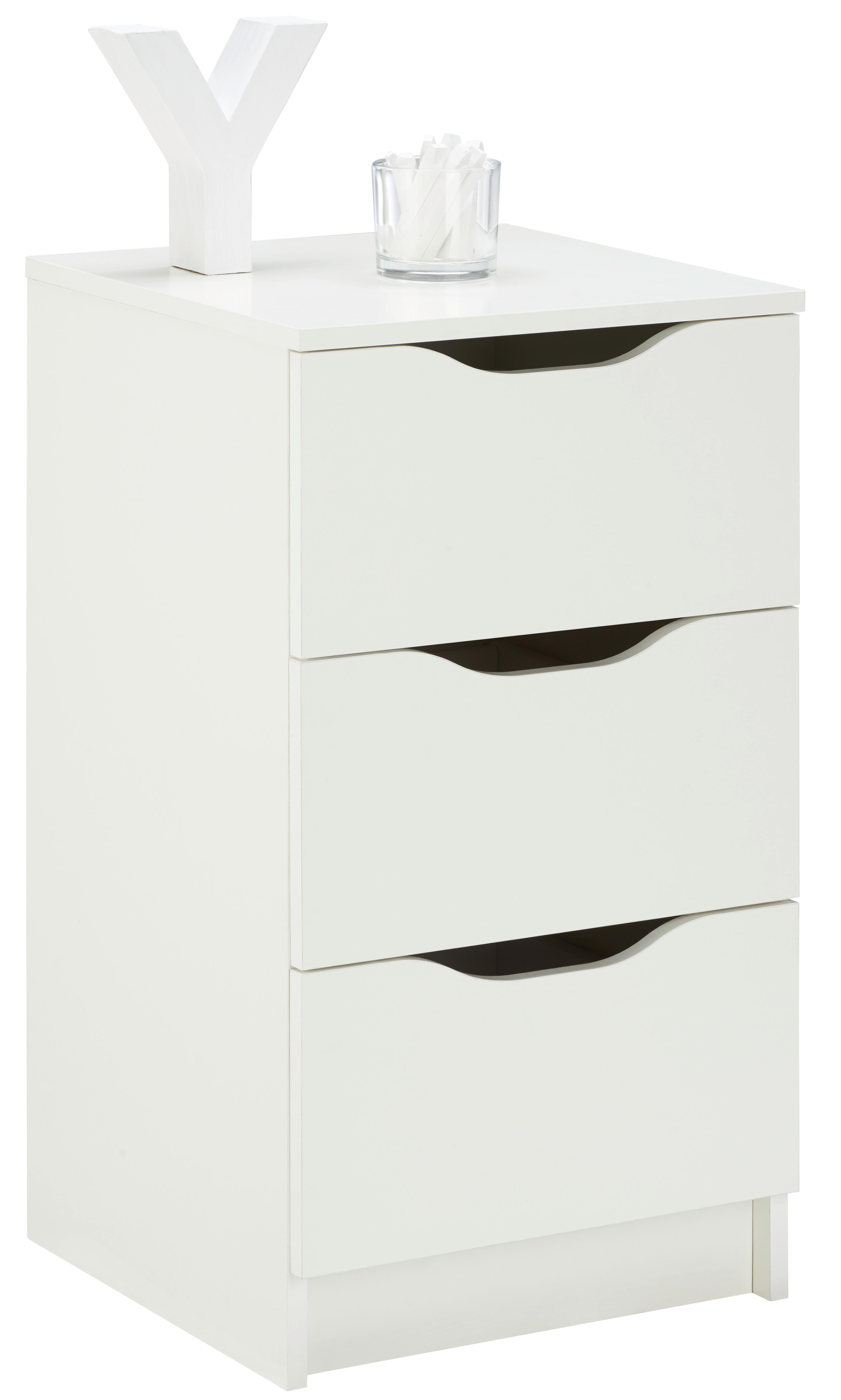 Kommode Grifflos B 40cm Westphalen, Weiß - Weiß, LIFESTYLE, Holzwerkstoff (40/71/40cm) - MID.YOU