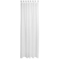 Vorhang mit Schlaufen und Band Malika 140x255 cm Weiß - Weiß, KONVENTIONELL, Textil (140/255cm) - Ondega